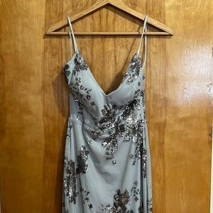 Sequin Gray Dress